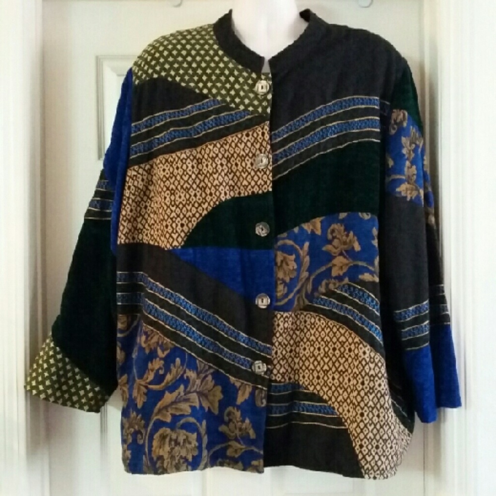 CLEARANCE Indigo Moon Artsy Blazer Multicolor  3X